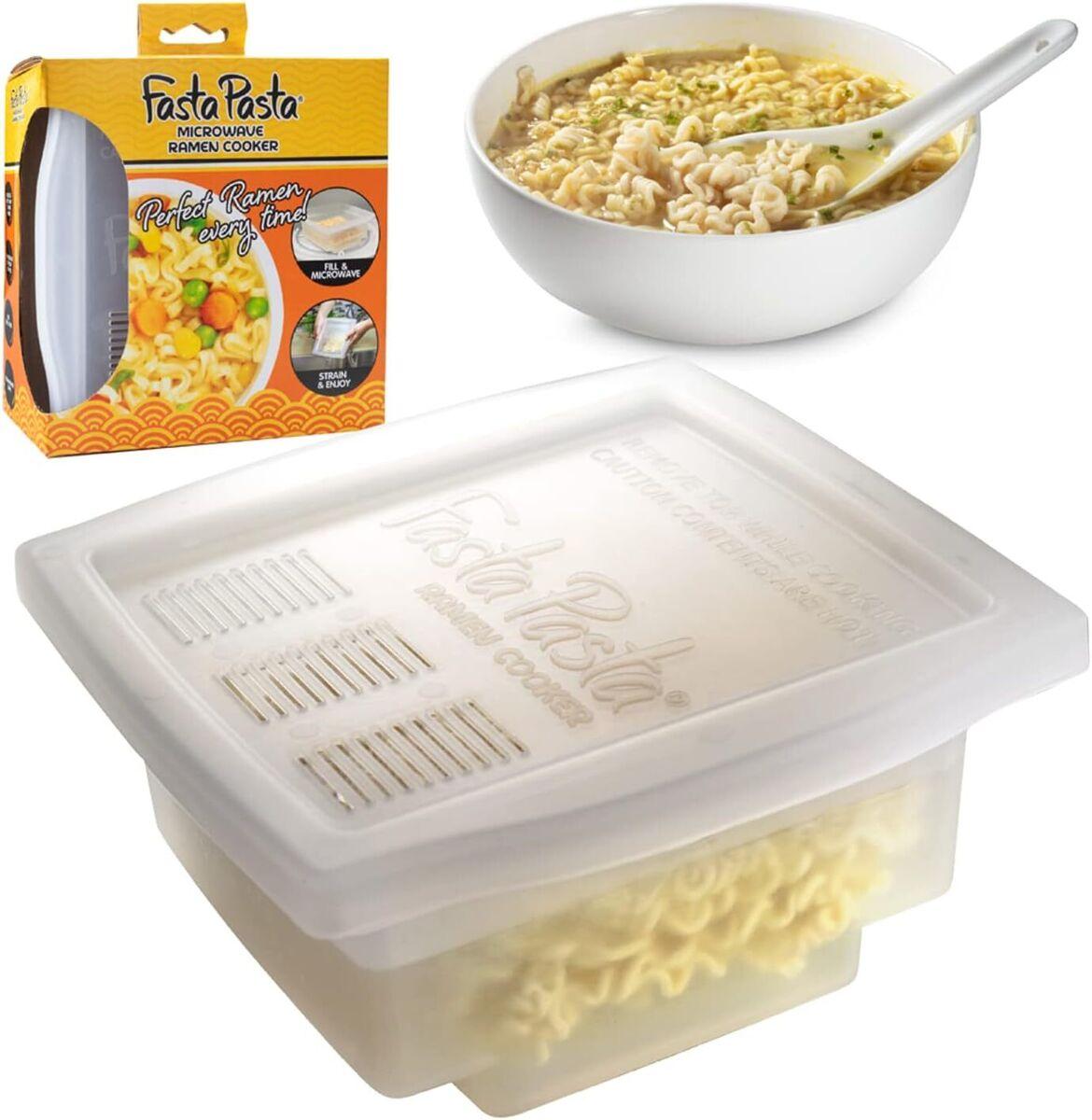 Microwave Plate Cover With Built-In Strainer: Steam & Strain!