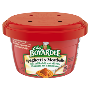 Microwave Spaghetti And Meatballs