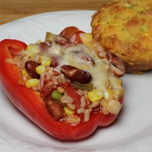 Microwave Stuffed Bell Peppers