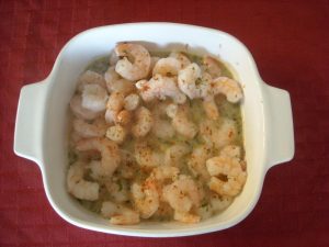 Microwave Shrimp Scampi