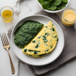 Microwave Spinach And Cheese Omelet: Quick & Healthy Breakfast