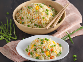 Microwave Egg Fried Rice is perfect for busy days. This simple recipe provides a tasty, nutritious meal in minutes. With minimal ingredients, you can create a flavorful dish that satisfies your hunger. Use leftover rice to save time and reduce waste. Fresh or frozen vegetables add color and nutrients. Eggs provide protein, making the dish balanced and filling. Season with soy sauce or your favorite spices for added flavor. Cooking in the microwave means less mess and faster cleanup. Ideal for lunch or dinner, this recipe is a must-try for anyone seeking a quick, delicious, and satisfying meal. Ingredients Needed Cooking Microwave Egg Fried Rice is a quick and easy way to enjoy a delicious meal. This recipe is perfect for busy people who want a healthy and tasty dish. All you need are some basic ingredients and a microwave. Let's dive into the ingredients needed for this delightful recipe. Rice Selection Choosing the right rice is very important for Microwave Egg Fried Rice. Long-grain rice works best because it stays fluffy and separate. Basmati rice and Jasmine rice are great choices. Avoid using sticky or short-grain rice as they can become mushy. Here are some tips for selecting the perfect rice: Use day-old rice for better texture. Rinse the rice to remove excess starch. Cook the rice thoroughly before using it. Using day-old rice ensures that the grains stay separate. Rinsing the rice helps to remove the excess starch which can make the rice sticky. Cooking the rice properly is crucial to avoid any raw or undercooked grains. Veggies And Proteins Adding veggies and proteins makes the fried rice more nutritious and flavorful. Common veggies include carrots, peas, and bell peppers. Proteins like eggs, chicken, and shrimp are popular choices. Here are some ideas for veggies and proteins: Veggies Proteins Carrots Eggs Peas Chicken Bell Peppers Shrimp Broccoli Tofu Chop the veggies into small pieces for even cooking. Cook the proteins separately before adding them to the rice. This ensures that everything is cooked well and tastes great. Seasonings And Sauces Seasonings and sauces are the key to flavorful fried rice. Soy sauce is a must-have ingredient. Sesame oil adds a nutty flavor. Garlic and ginger provide a delicious aroma. Here are some seasonings and sauces to consider: Soy sauce for saltiness. Sesame oil for a rich flavor. Garlic for aroma. Ginger for a spicy kick. Green onions for freshness. Mix the seasonings well to ensure even distribution. Avoid using too much sauce as it can make the rice soggy. A little goes a long way in enhancing the flavors. Credit: zoom.ocado.com Preparation Steps Microwave Egg Fried Rice is a delicious and quick meal. It's perfect for busy days. This dish combines the flavors of eggs, vegetables, and rice. You can make it in just a few minutes. Here are the preparation steps to make this yummy dish. Cooking Rice Start by cooking the rice. Use a microwave-safe bowl. Add one cup of rice and two cups of water. Microwave on high for 10 minutes. Stir the rice halfway through the cooking time. Check if the rice is tender. If not, microwave for another 2 minutes. Let the rice cool for a few minutes before using it. Here are the steps to cook rice perfectly: Rinse the rice with cold water. Use the right amount of water. Microwave on high for 10 minutes. Stir halfway through. Check for tenderness. Let it cool before using. Remember, well-cooked rice is the base for your dish. Make sure it is not too dry or too mushy. Chopping Ingredients Next, chop your ingredients. You will need vegetables and green onions. Dice the carrots and bell peppers into small pieces. Chop the green onions finely. Break two eggs into a bowl and whisk them. Here are the ingredients you need: Ingredient Quantity Carrots 1/2 cup, diced Bell Peppers 1/2 cup, diced Green Onions 2, chopped Eggs 2, whisked Having all ingredients ready makes cooking easier. It also ensures the dish cooks quickly. Mixing Components Now, mix all components. In a large microwave-safe bowl, add the cooked rice. Add the diced vegetables and green onions. Pour the whisked eggs over the rice and vegetables. Mix everything well. Here are the mixing steps: Place cooked rice in a large bowl. Add diced vegetables and green onions. Pour whisked eggs over the mix. Stir everything together. Microwave on high for 3-4 minutes. Stir halfway through to ensure even cooking. Once everything is mixed, microwave the dish on high for 3-4 minutes. Stir halfway through to ensure even cooking. Your Microwave Egg Fried Rice is now ready to enjoy. Microwaving Techniques Microwave Egg Fried Rice is a quick and easy meal. Microwaving techniques make it even simpler. With a few steps and some basic ingredients, you can enjoy a tasty dish. This guide will help you with cooking time, power settings, and stirring tips. Let's get started! Cooking Time Cooking time is crucial for Microwave Egg Fried Rice. You don't want to overcook or undercook it. The total cooking time usually ranges from 5 to 7 minutes. Here are some steps to follow: Prepare your ingredients. Mix rice, veggies, and oil in a microwave-safe bowl. Microwave for 3 minutes on high. Add eggs and stir well. Microwave for another 2-4 minutes. Keep an eye on the rice to avoid overcooking. Check after 5 minutes and adjust if needed. Microwave wattage can affect the cooking time. Higher wattage microwaves may cook faster. Power Settings Power settings are essential to get the right texture. Most microwaves have different power levels. For Microwave Egg Fried Rice, use the high power setting. This ensures the rice and eggs cook evenly. Here is a simple table to guide you: Power Level Cooking Time High (1000W+) 5-6 minutes Medium-High (700W-900W) 6-7 minutes Medium (500W-600W) 7-8 minutes Always check your microwave's manual for exact power levels. Adjust cooking times as needed. If the rice is not cooked through, microwave for another minute. Keep testing until it's perfect. Stirring Tips Stirring is key to even cooking. Stir the rice halfway through the cooking process. This helps to mix the flavors and ensures even cooking. Here are some tips: Use a fork to fluff the rice. Mix the ingredients well before microwaving. Stir again after adding the eggs. Stir one last time before serving. Do not skip stirring. It prevents the rice from clumping. Stir gently to avoid breaking the rice grains. Check the consistency after stirring. If it's too dry, add a splash of water or soy sauce. Credit: minuterice.com Serving Suggestions Microwave Egg Fried Rice is a quick and tasty dish. It's perfect for lunch or dinner. This meal is versatile and easy to make. With just a few ingredients, you can have a delicious meal in minutes. Let's explore some serving suggestions to enhance your experience. Garnishing Ideas Garnishing makes your dish look amazing. It adds color and flavor to your fried rice. Here are some easy ideas: Chopped green onions: Sprinkle them on top for a fresh taste. Sesame seeds: Add a bit of crunch and a nutty flavor. Fresh cilantro: It gives a burst of freshness to your dish. Crushed peanuts: These add a crunchy texture and a rich flavor. Sliced chilies: Perfect for those who love a spicy kick. Try mixing and matching these garnishes. It makes your Microwave Egg Fried Rice unique every time. Pairing Options Pairing your Microwave Egg Fried Rice with other dishes makes a complete meal. Here are some great options: Spring rolls: These crispy rolls complement the soft rice well. Steamed vegetables: A healthy side that adds balance to your meal. Chicken skewers: These add protein and a bit of smoky flavor. Soup: A warm bowl of soup pairs wonderfully with fried rice. Dumplings: These bite-sized treats are a great addition. These pairings make your meal more enjoyable and satisfying. Experiment to find your favorite combinations. Storage Tips Leftovers are great for another meal. Proper storage keeps your Microwave Egg Fried Rice fresh. Here are some tips: Use airtight containers: This helps keep the rice moist and prevents drying. Refrigerate: Store in the fridge if you plan to eat within 3 days. Freeze: For longer storage, freeze the rice for up to a month. Label the container: Write the date on it to keep track of freshness. To reheat, sprinkle a bit of water on the rice. Then, microwave it for a couple of minutes. This keeps the rice from becoming dry. Enjoy your Microwave Egg Fried Rice anytime! Credit: dormroomcook.com Frequently Asked Questions How Long To Cook Egg Fried Rice? Microwave for 5-6 minutes, stirring halfway. Ensure eggs are fully cooked. Can You Microwave Raw Eggs? Yes, beat eggs before microwaving. Stir frequently to prevent overcooking. What Ingredients For Microwave Egg Fried Rice? You'll need rice, eggs, veggies, soy sauce, and oil. Add seasonings to taste. Is Microwave Egg Fried Rice Healthy? Yes, it's nutritious with vegetables and protein. Control oil and salt for a healthier option.