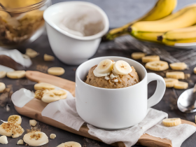 Microwave Banana Bread Mug Cake: Quick Indulgence!