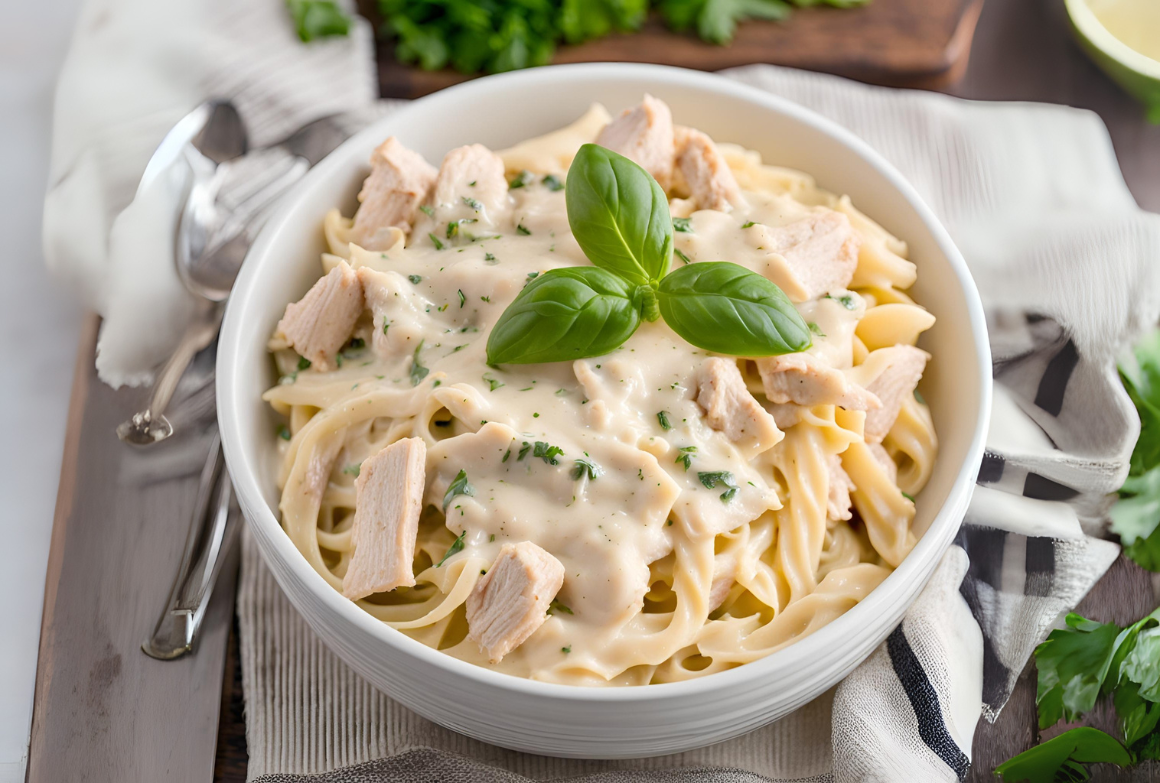 Microwave Chicken Alfredo offers a convenient and tasty solution for busy weeknights. This dish brings together the rich flavors of traditional Alfredo sauce with succulent pieces of chicken, all cooked quickly in the microwave. It's perfect for those who crave a hearty meal but lack the time for elaborate cooking. The ease of preparation makes it an ideal choice for students, working professionals, and anyone looking for a fast, satisfying dinner option. With just a few simple ingredients, you can enjoy a comforting, homemade meal without the hassle. Savor the creamy, cheesy goodness of Chicken Alfredo in a fraction of the time. Credit: www.hormel.com Ingredients Needed Microwave Chicken Alfredo is a quick and easy meal. It is perfect for busy nights. The ingredients are simple and easy to find. You need chicken, pasta, sauce, and seasonings. This dish is creamy and delicious. Let's look at the ingredients needed. Chicken Selection Choosing the right chicken is important. Boneless, skinless chicken breasts are a great choice. They cook quickly and evenly. You can also use chicken thighs for a richer taste. Make sure the chicken is cut into small, even pieces. This helps it cook faster in the microwave. Here are some types of chicken you can use: Boneless, skinless chicken breasts Chicken thighs Pre-cooked rotisserie chicken Chicken tenders If you use pre-cooked chicken, add it at the end. This prevents it from drying out. Fresh chicken needs to be cooked first. Season it with salt and pepper. Cook it in the microwave until done. Pasta Choices Choosing the right pasta is also key. Fettuccine is the classic choice for Alfredo. Penne and rotini work well too. They hold the sauce nicely. Smaller pasta shapes cook faster in the microwave. Cook the pasta according to the package instructions. Use a microwave-safe bowl. Add enough water to cover the pasta. Microwave on high until the pasta is al dente. Drain the water before adding the sauce and chicken. Sauce Components The sauce is what makes Alfredo special. Heavy cream is a must. It gives the sauce its creamy texture. Butter adds richness. Parmesan cheese gives it a savory flavor. Here are the main sauce components: Heavy cream Butter Parmesan cheese Garlic (optional) Melt the butter in the microwave. Add the heavy cream and microwave until warm. Stir in the Parmesan cheese until melted. If you like garlic, add some minced garlic. This adds extra flavor. Seasoning Essentials Seasonings make the dish tasty. Salt and pepper are basic but important. Italian seasoning adds a nice herb flavor. Garlic powder and onion powder are good too. Here are some seasoning options: Salt Pepper Italian seasoning Garlic powder Onion powder Season the chicken before cooking. Season the sauce while it's warming. Taste and adjust the seasonings as needed. The right balance makes the dish delicious. Preparation Steps Microwave Chicken Alfredo is a quick and easy dish to prepare. You can make it in just a few simple steps. This blog will guide you through the preparation steps to cook a delicious meal. Follow these steps to ensure your Chicken Alfredo turns out perfect every time. Chicken Cooking Method Cooking chicken in the microwave is fast and easy. Begin by cutting the chicken into small, even pieces. This ensures the chicken cooks evenly. Place the chicken in a microwave-safe dish and cover it with a microwave-safe lid or plastic wrap. Ensure there is some space for steam to escape. Set the microwave to high heat. Cook the chicken for 3-4 minutes per side. Check the internal temperature using a meat thermometer. The chicken should reach 165°F (74°C) to be safe to eat. Let the chicken rest for a couple of minutes before cutting or serving. Step Action 1 Cut chicken into small pieces 2 Place in microwave-safe dish 3 Cover with lid or plastic wrap 4 Cook 3-4 minutes per side 5 Check temperature (165°F) Pasta Cooking Tips Cooking pasta in the microwave is simple. Begin by placing the pasta in a large, microwave-safe bowl. Add enough water to cover the pasta completely. Microwave on high for 10-12 minutes. Stir every 4-5 minutes to prevent sticking. Once the pasta is cooked, drain the water using a colander. Rinse the pasta with cold water to stop the cooking process. Make sure the pasta is al dente or slightly firm to the bite. This gives your Alfredo dish the perfect texture. Tips for perfect pasta: Use a large bowl to prevent overflow Stir frequently to avoid clumping Check for doneness after 10 minutes Rinse with cold water to stop cooking Sauce Mixing Techniques Creating the perfect Alfredo sauce is easy. Combine heavy cream, butter, and Parmesan cheese in a microwave-safe bowl. Microwave on high for 2-3 minutes, stirring every 30 seconds until the butter is melted and the cheese is fully incorporated. Once the sauce is smooth and creamy, season with salt, pepper, and garlic powder. Stir well to combine all the flavors. Add the cooked chicken and pasta to the sauce. Mix until everything is well coated with the creamy Alfredo sauce. Steps for the perfect sauce: Combine cream, butter, and cheese Microwave for 2-3 minutes, stirring often Season with salt, pepper, and garlic powder Mix in cooked chicken and pasta Ensure everything is well coated Microwave Cooking Tips Making Chicken Alfredo in a microwave can save time. With the right tips, it tastes great. Microwave cooking is quick and easy. These tips will help you cook Chicken Alfredo perfectly. Timing Guidelines Timing is key in microwave cooking. Chicken Alfredo needs precise timing. Here are some tips: For 1-2 servings, cook for 5-7 minutes. For 3-4 servings, cook for 10-12 minutes. Stir halfway to ensure even cooking. Check the chicken's internal temperature. It should be at least 165°F. If not, cook for another 1-2 minutes. Each microwave is different. Always adjust the timing as needed. Start with less time and add more if needed. Power Settings Using the right power setting is important. Microwaves have different power levels. High power cooks food fast. Medium power is more even. Low power is good for delicate foods. Power Level Use High (100%) Quick cooking Medium (70%) Even cooking Low (30%) Warming Chicken Alfredo should be cooked at medium power. This ensures the sauce doesn't dry out. Also, the chicken stays juicy. Avoiding Overcooking Overcooking can ruin Chicken Alfredo. Follow these tips to avoid it: Check the dish often while cooking. Stir the sauce to keep it smooth. Use a food thermometer for the chicken. Let the dish sit for a minute after cooking. This allows the heat to distribute evenly. If the dish is not done, cook in 1-minute increments. Always use a microwave-safe dish. This prevents uneven cooking. Cover the dish with a microwave-safe lid or plastic wrap. This keeps the moisture in. Credit: www.walmart.com Serving Suggestions Microwave Chicken Alfredo is a quick and tasty meal. It's perfect for those busy nights when you need a fast, delicious dinner. But how do you make it look and taste even better? Let's explore some serving suggestions that will elevate your Microwave Chicken Alfredo. Garnishing Ideas Garnishing your Microwave Chicken Alfredo can make it more appealing. Fresh herbs are a great start. Sprinkle some chopped parsley or basil on top. This not only adds color but also a burst of fresh flavor. Grated cheese is another excellent option. Try some Parmesan or Romano cheese. It melts beautifully and adds a rich taste. Red pepper flakes can also be sprinkled for a bit of heat. Lemon zest is a surprising yet delightful garnish. It adds a zesty kick that complements the creamy Alfredo sauce. For a crunchy texture, consider toasted breadcrumbs or crushed garlic croutons. Chopped parsley or basil Grated Parmesan or Romano cheese Red pepper flakes Lemon zest Toasted breadcrumbs or crushed garlic croutons Pairing Options Pairing your Microwave Chicken Alfredo with the right sides can make the meal more satisfying. Garlic bread is a classic choice. The crispy, buttery bread is perfect for mopping up the creamy sauce. Steamed vegetables are another great option. Broccoli, green beans, or carrots add color and nutrition to your plate. A simple side salad with a light vinaigrette can also balance the richness of the Alfredo. For a more hearty meal, consider serving it with mashed potatoes or buttered noodles. These sides complement the dish without overpowering it. Wine lovers might enjoy a glass of Chardonnay or Pinot Grigio with their meal. Garlic bread Steamed vegetables (broccoli, green beans, carrots) Simple side salad with vinaigrette Mashed potatoes or buttered noodles Chardonnay or Pinot Grigio Meal Presentation Presentation can make your Microwave Chicken Alfredo look like a gourmet dish. Start by using a white plate. The Alfredo sauce's creamy color stands out against the white background. Arrange the chicken pieces neatly on top of the pasta. This makes the dish look more organized and appealing. Garnish with fresh herbs and grated cheese as mentioned earlier. Adding a slice of lemon on the side can make the dish look fresh and vibrant. A sprinkle of paprika or black pepper can add a pop of color. Don't forget to place a napkin and silverware neatly beside the plate. Use a white plate Arrange chicken pieces neatly Garnish with fresh herbs and grated cheese Add a slice of lemon on the side Sprinkle paprika or black pepper Place napkin and silverware neatly Credit: www.youtube.com Frequently Asked Questions How To Make Microwave Chicken Alfredo? Place cooked chicken, Alfredo sauce, and pasta in a microwave-safe dish. Heat for 3-5 minutes, stirring halfway. Can You Microwave Alfredo Sauce? Yes, microwave Alfredo sauce in a microwave-safe dish. Heat for 1-2 minutes, stirring every 30 seconds for even heating. What Ingredients Are In Chicken Alfredo? Chicken Alfredo typically contains cooked chicken, Alfredo sauce (butter, cream, Parmesan cheese), and pasta. Optional ingredients include garlic and parsley. Is Microwaving Chicken Alfredo Safe? Yes, microwaving Chicken Alfredo is safe. Ensure the internal temperature reaches 165°F (74°C) to kill any harmful bacteria.