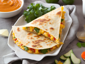 Microwave Breakfast Quesadilla: Quick & Cheesy Delight!