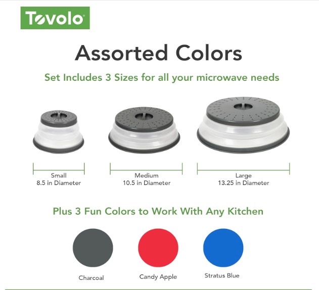 Tovolo Microwave Splatter Cover for food